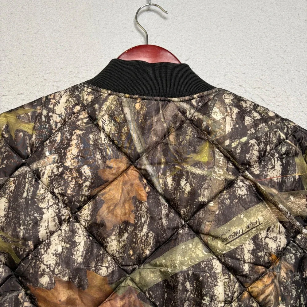 Dickies Quilted Bomber Jacket Mens M Camo TrueTimber Conceal Workwear Y2K